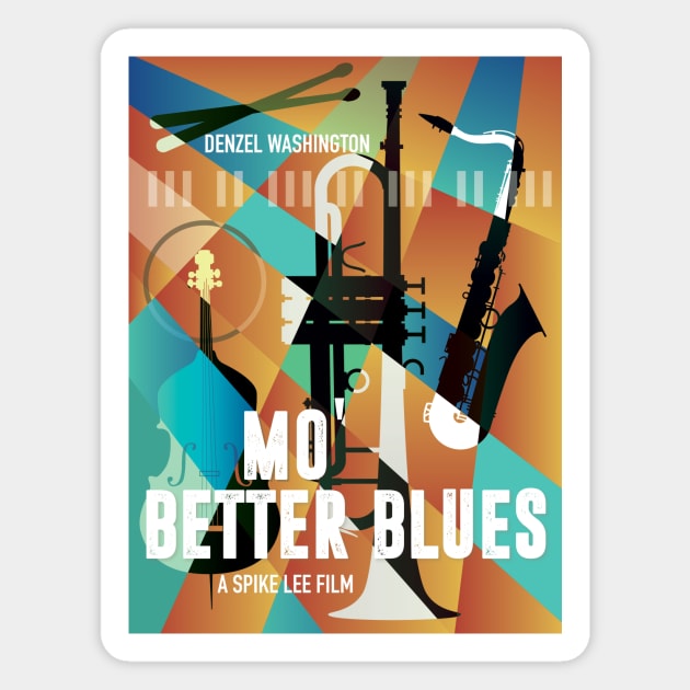 Mo Better Blues - Alternative Movie Poster Magnet by MoviePosterBoy